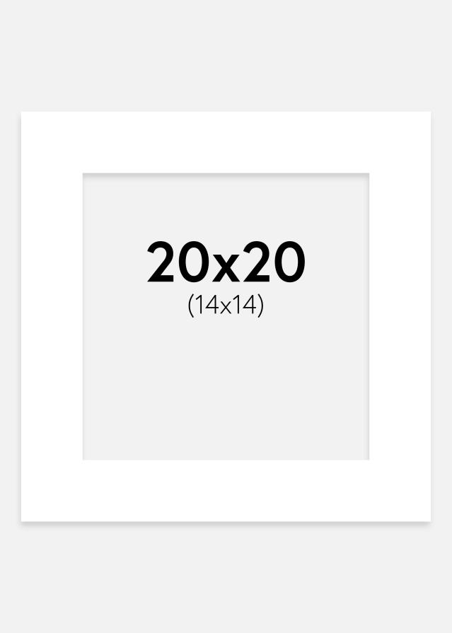 Passe-partout Branco-giz 20x20 cm (14x14 cm)