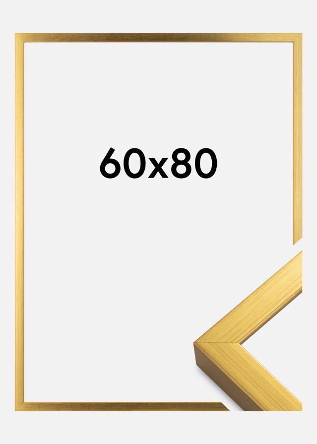 Moldura Falun Vidro acrílico Dourado 60x80 cm