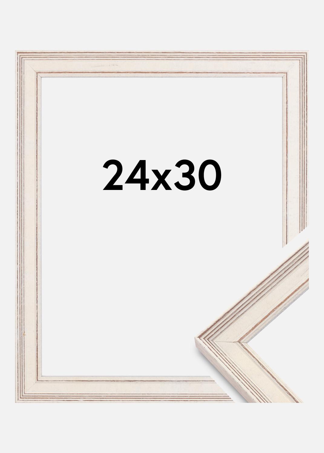 Product Image for Moldura Shabby Chic Vidro acrílico Branco 24x30 cm