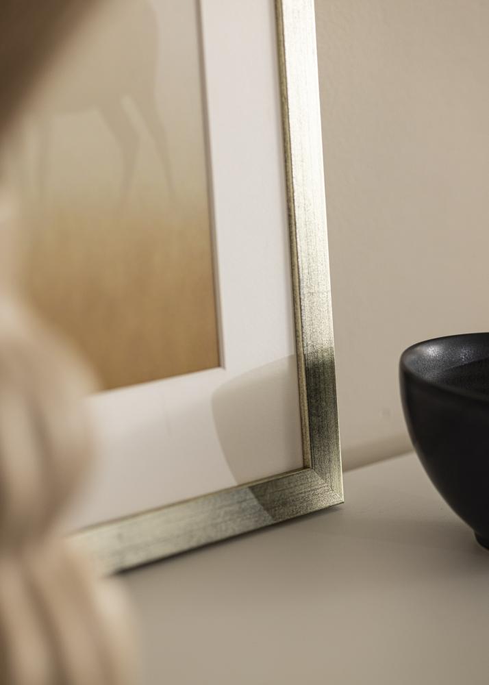 Moldura Stilren Vidro acrílico Prateado 18x24 cm