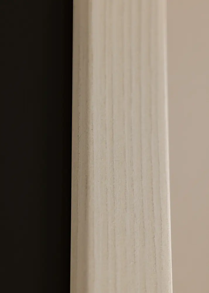 Moldura Fiorito Branco 40x50 cm - Passe-partout Preto 29,7x42 cm (A3)