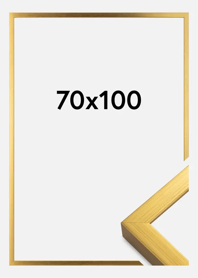 Moldura Falun Vidro acrílico Dourado 70x100 cm