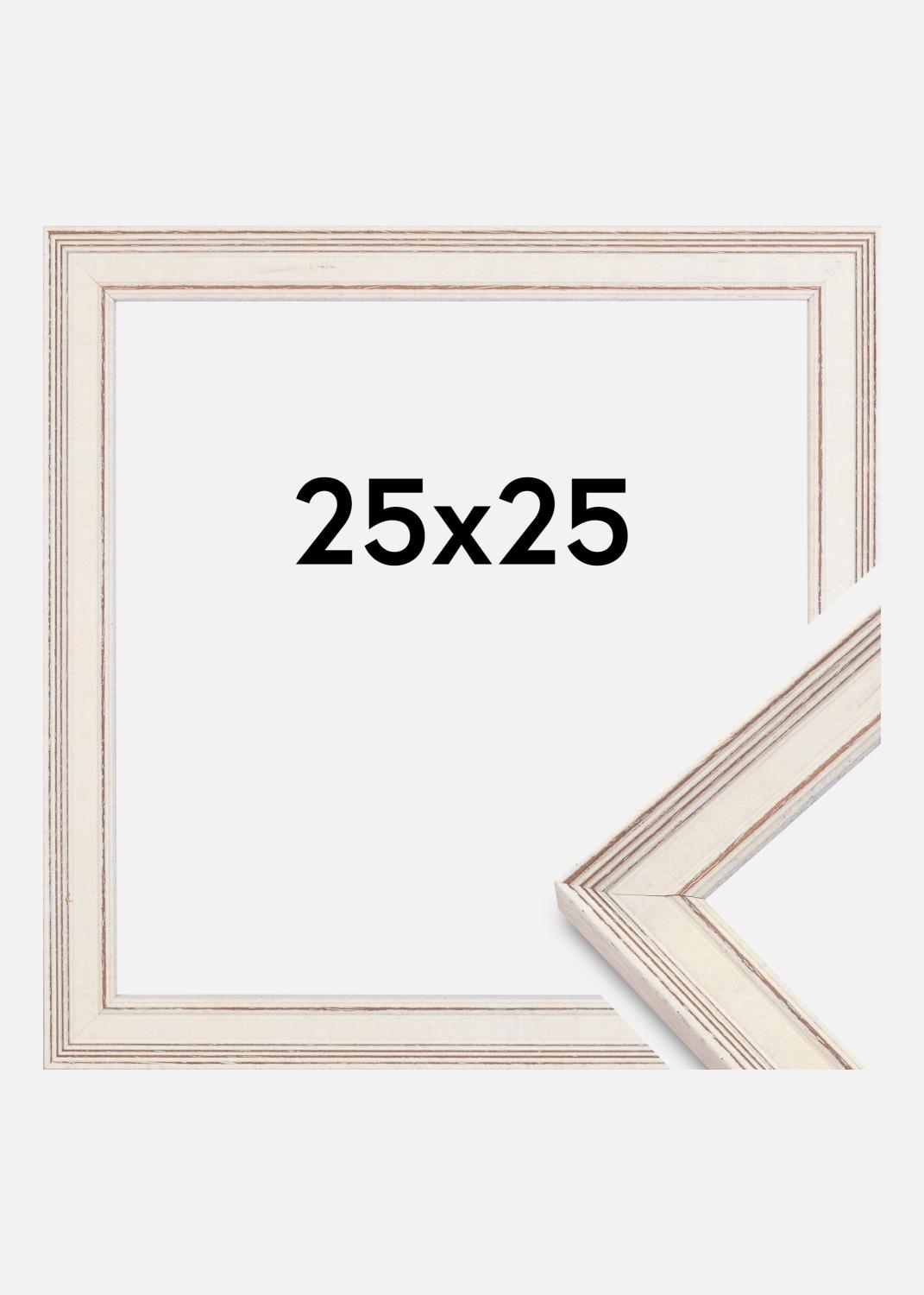Product Image for Moldura Shabby Chic Vidro acrílico Branco 25x25 cm