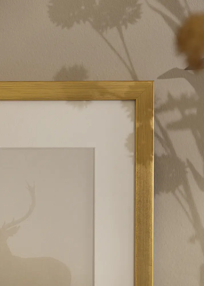 Moldura Falun Vidro acrílico Dourado 30x40 cm