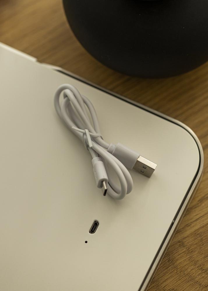 KAILA Espelho para toucador Travel LED Recarregável Branco 17x23 cm