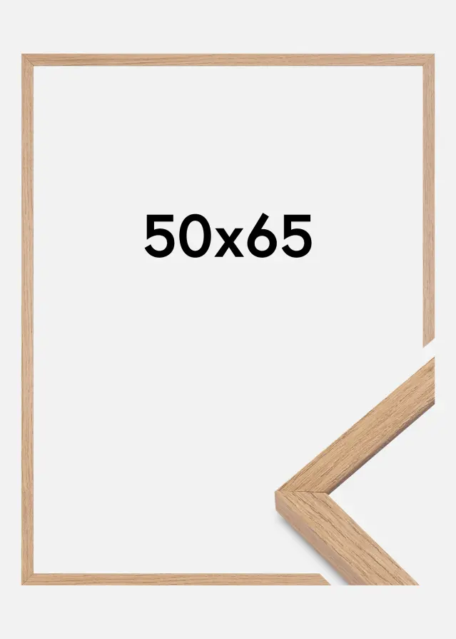 Moldura Montgomery Mate Vidro antirreflexo Carvalho 50x65 cm