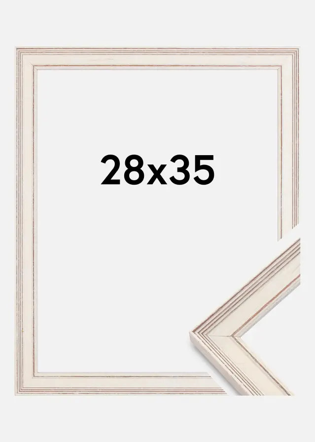 Moldura Shabby Chic Branco 28x35 cm