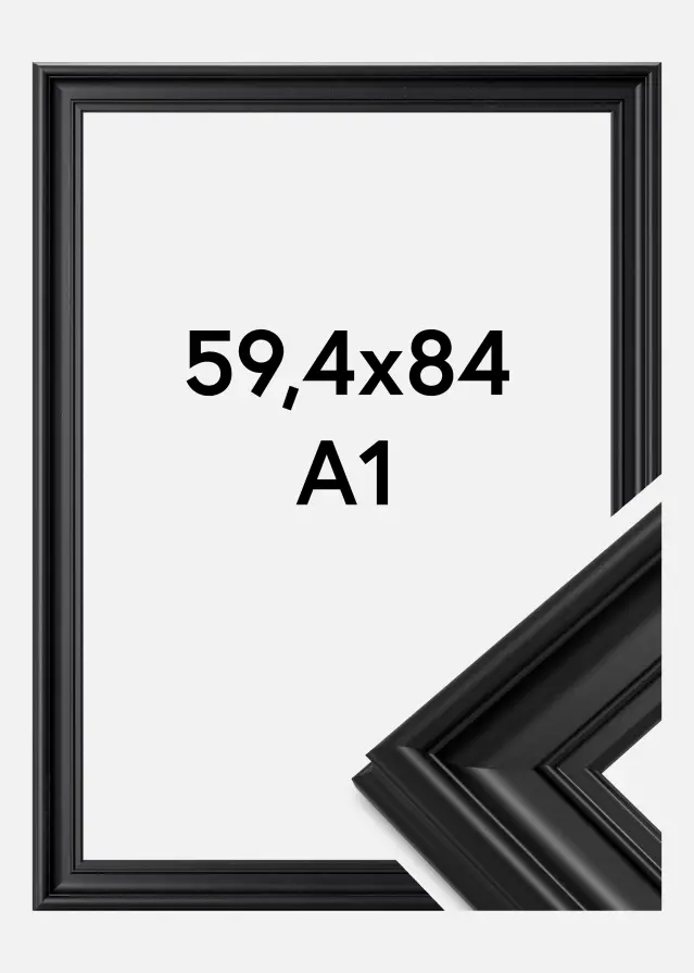 Moldura Mora Premium Preto 59,4x84 cm (A1)
