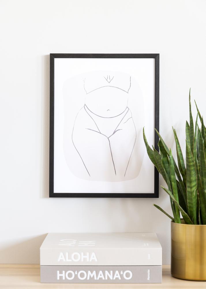 Moldura Soul Vidro acrílico Preto 59,4x84,1 cm (A1)