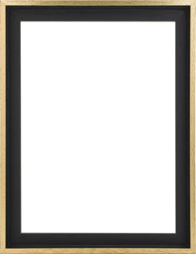 Moldura para telas Madison Preto / Dourado 50x50 cm