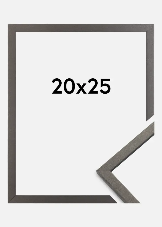 Moldura Edsbyn Vidro acrílico Grafite 20x25 cm