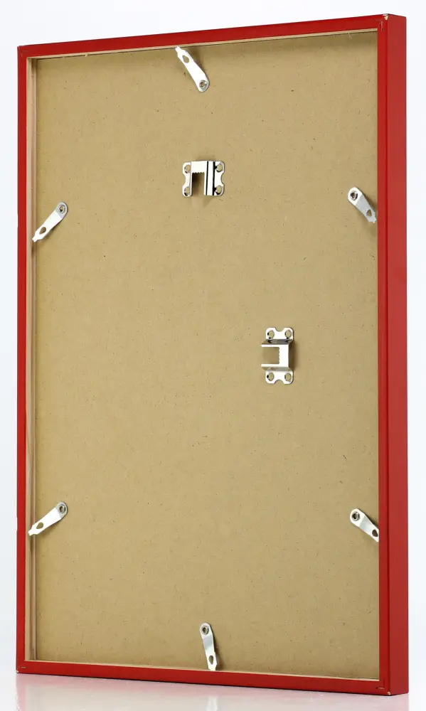 Moldura E-Line Vermelho 70x100 cm - Passe-partout Branco 62x93 cm