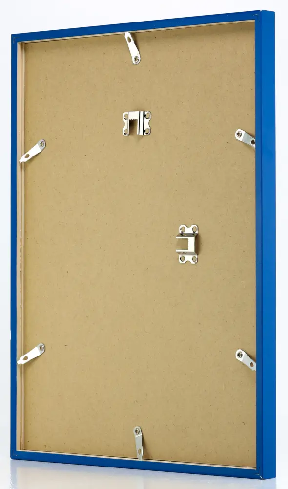 Moldura E-Line Azul 70x100 cm - Passe-partout Branco 62x93 cm