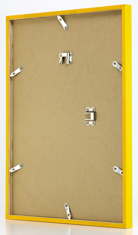 Moldura E-Line Amarelo 70x100 cm - Passe-partout Branco 59,4x84 cm (A1)