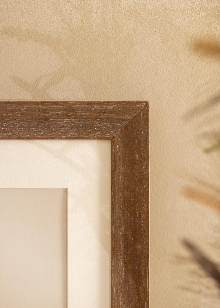 Moldura Juno Vidro acrílico Cinzento 20x25 cm