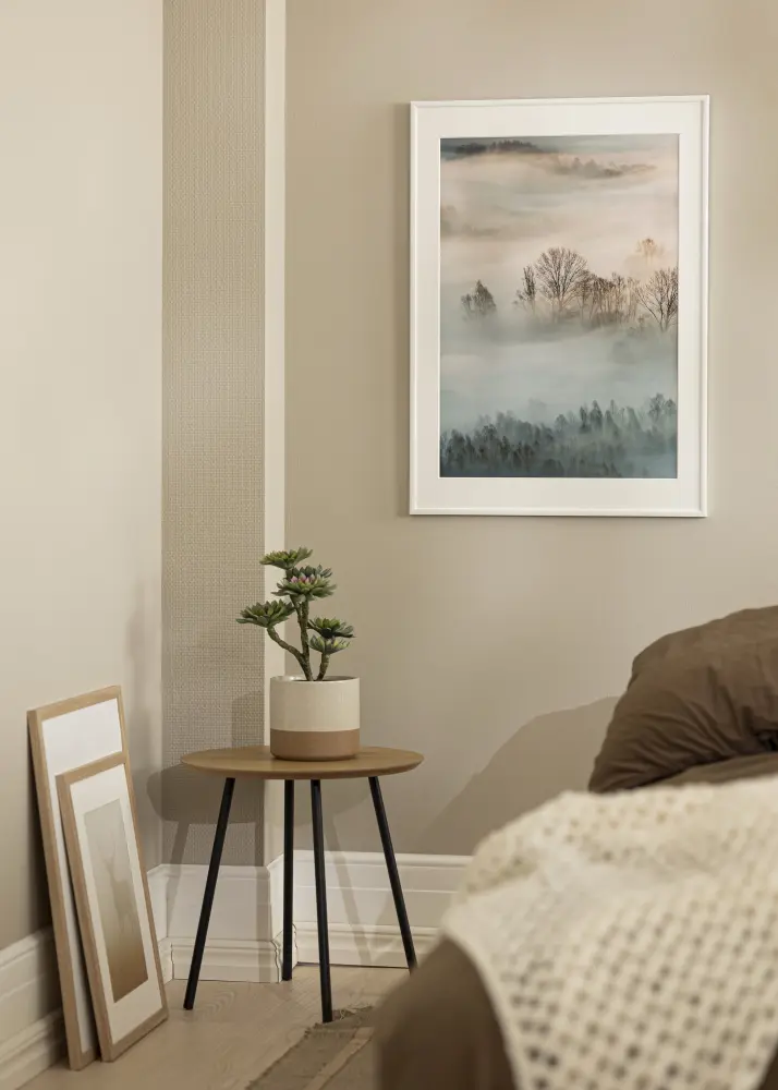 Moldura New Lifestyle Branco 50x70 cm - Passe-partout Branco 33x56 cm