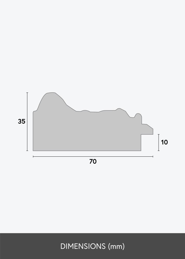 Espelho Durham Dourado - Tamanho personalizável