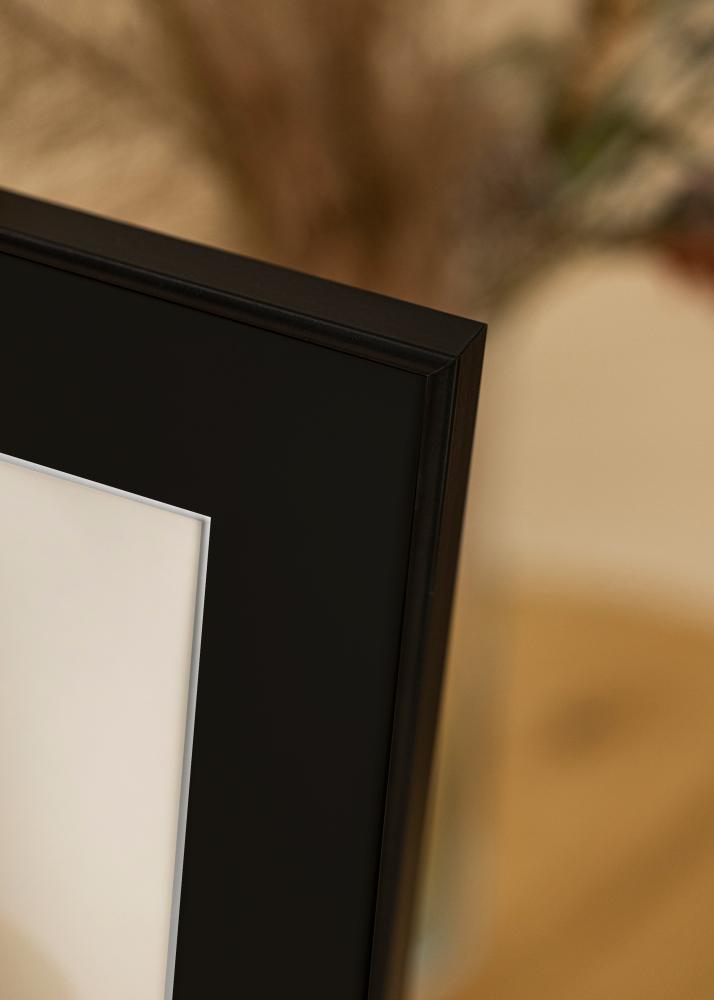 Moldura Visby Preto 70x100 cm - Passe-partout Preto 24x36 inches
