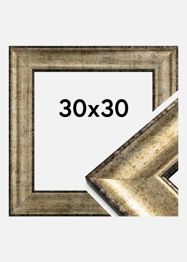 Moldura Saltsjöbaden Vidro acrílico Ouro antigo 30x30 cm