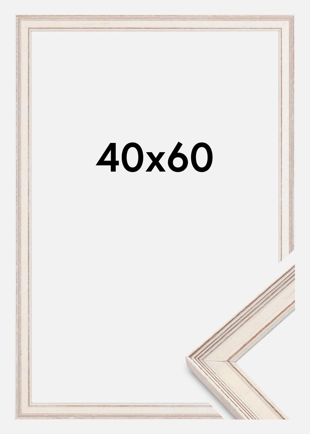 Product Image for Moldura Shabby Chic Vidro acrílico Branco 40x60 cm