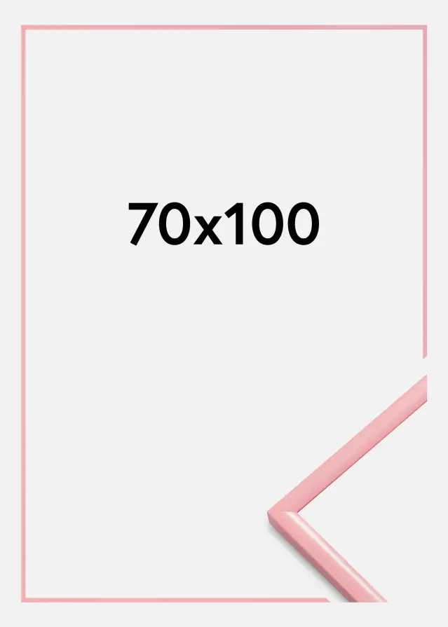 Moldura New Lifestyle Vidro acrílico Cor-de-rosa 70x100 cm