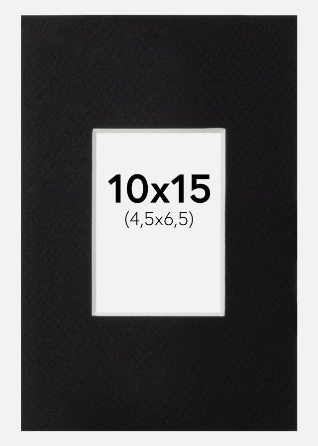 Passe-partout Canson Preto (Bordo interior branco) 10x15 cm (4,5x6,5)