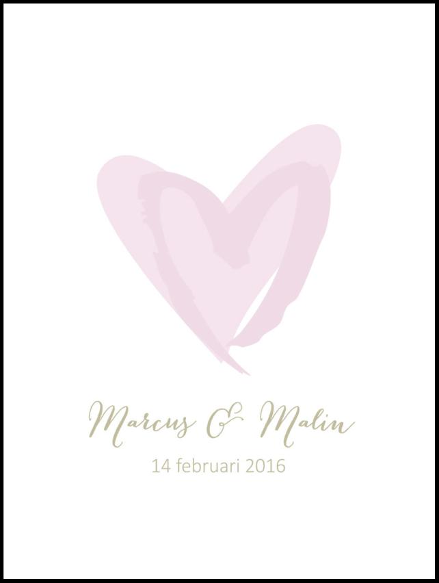 Love WeddingPóster Pink