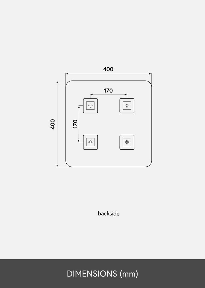KAILA Espelho Square Dfolha Bronze 40x40 cm
