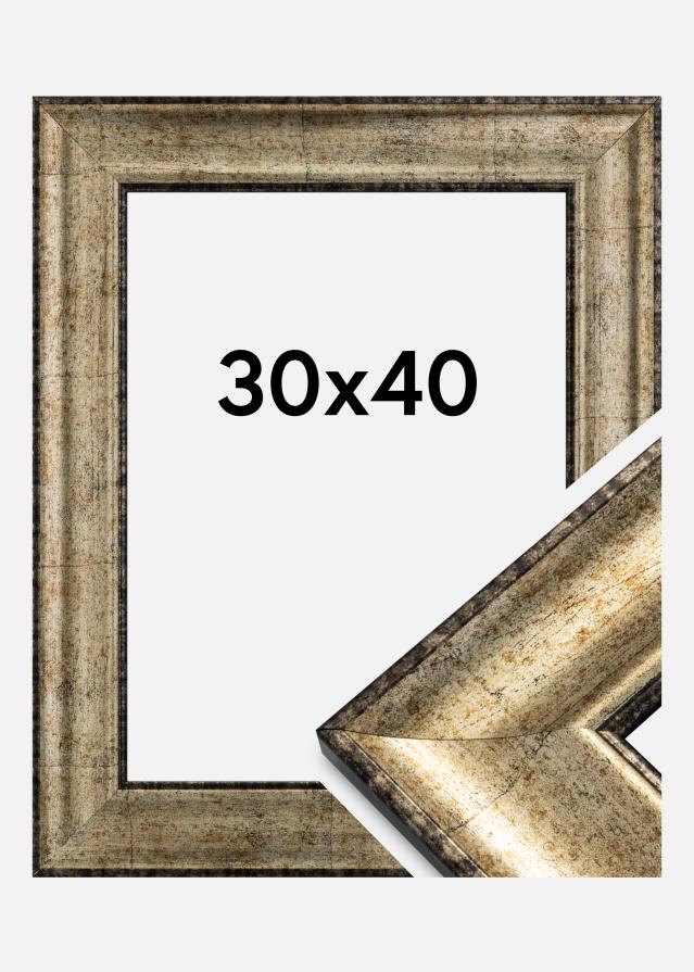 Moldura Saltsjöbaden Vidro acrílico Ouro antigo 30x40 cm