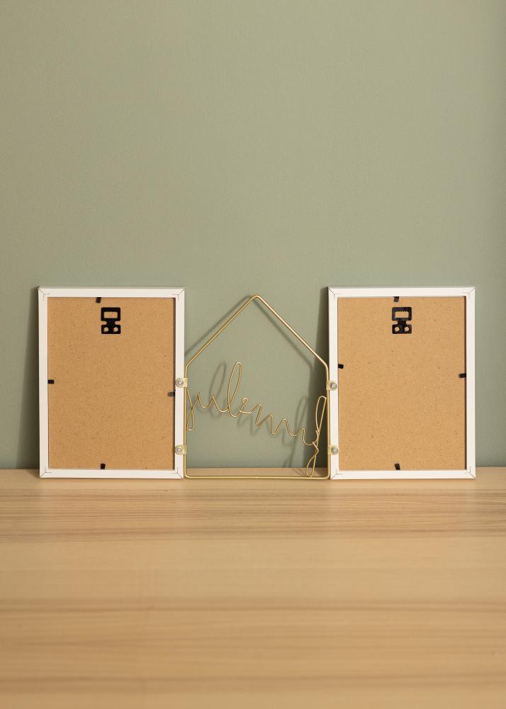 Family Life Conjunto de molduras Branco - 2 Fotografias