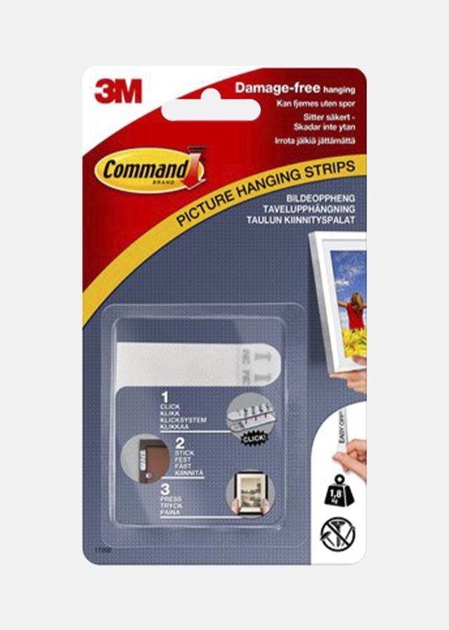 3M Command Small Tiras adesivas para quadros Branco - 1,8 kg
