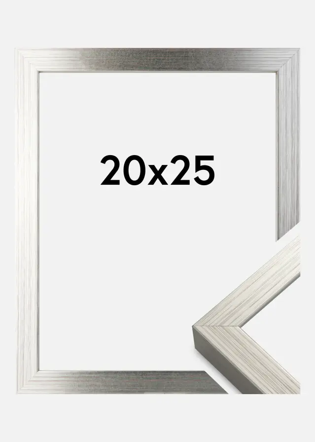 Moldura Falun Prateado 20x25 cm