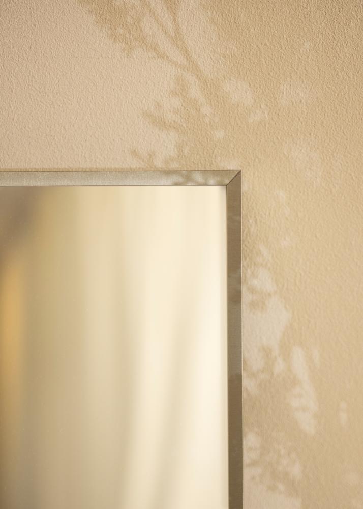 Espelho Nilsen Premium Alpha Escovado Aço - Tamanho personalizável