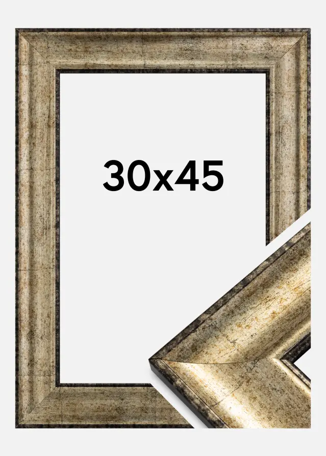 Moldura Saltsjöbaden Vidro acrílico Ouro antigo 30x45 cm