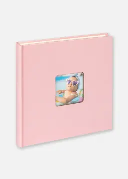 Fun Álbum de bebé Cor-de-rosa - 26x25 cm (40 Páginas brancas/20 folhas)