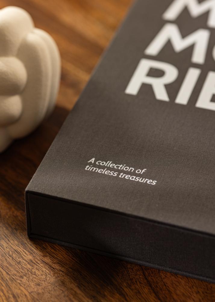 KAILA MEMORIES Black/White - Coffee Table Photo Álbum (60 Preto Páginas)