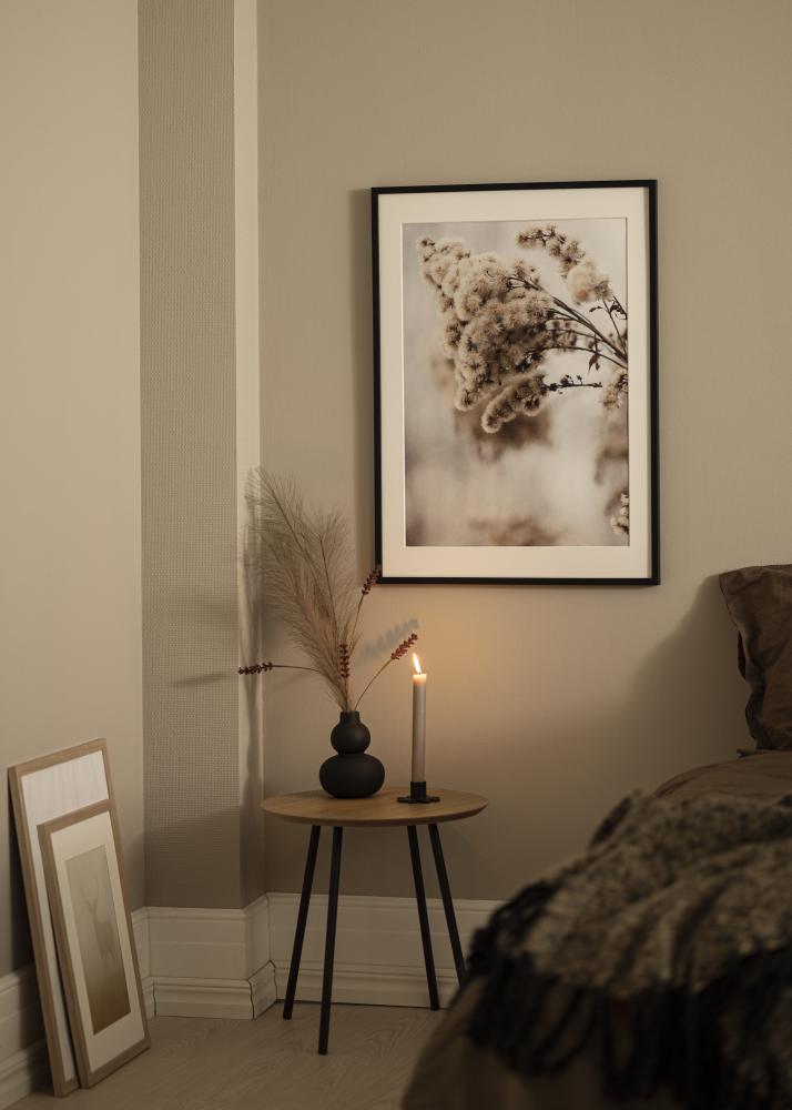 Moldura E-Line Vidro acrílico Preto 50x50 cm