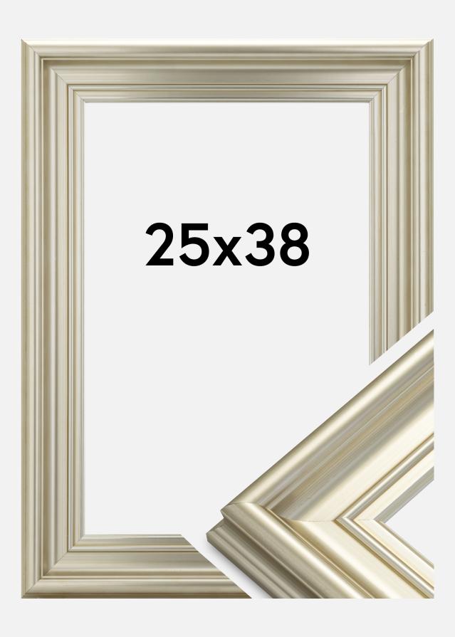 Moldura Mora Premium Prateado 25x38 cm