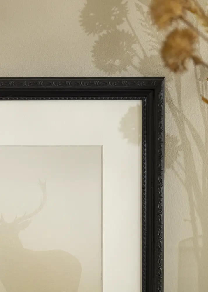 Moldura Abisko Vidro acrílico Preto 42x59,4 cm (A2)