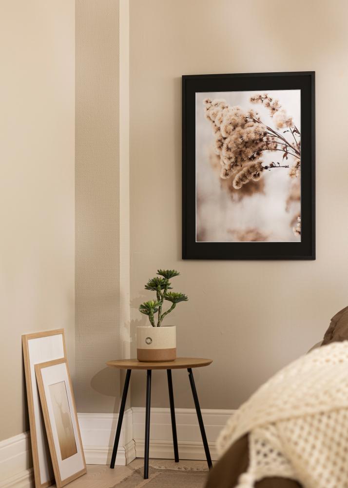 Moldura Trendy Preto 20x25 cm - Passe-partout Preto 14x18 cm