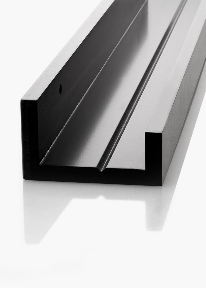 KAILA Prateleira para Quadros Preta 130 cm