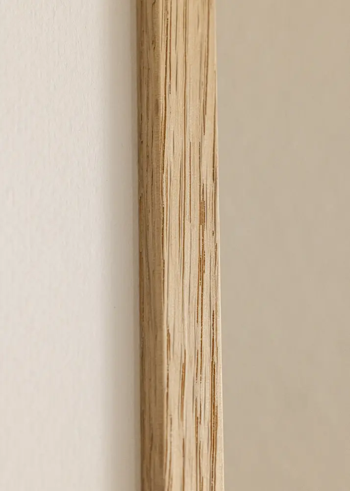 Moldura Oslo Carvalho 30x40 cm - Passe-partout Branco 21x29,7 cm (A4)