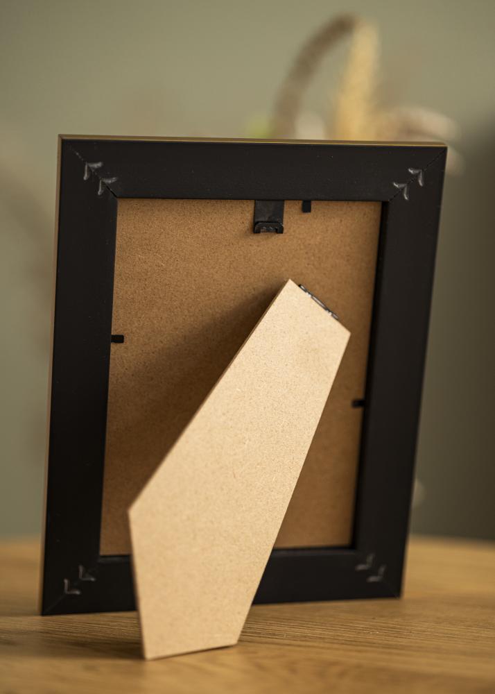 Moldura Grace Vidro acrílico Dourado 18x24 cm