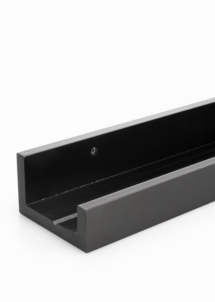 KAILA Prateleira para Quadros Preta 130 cm