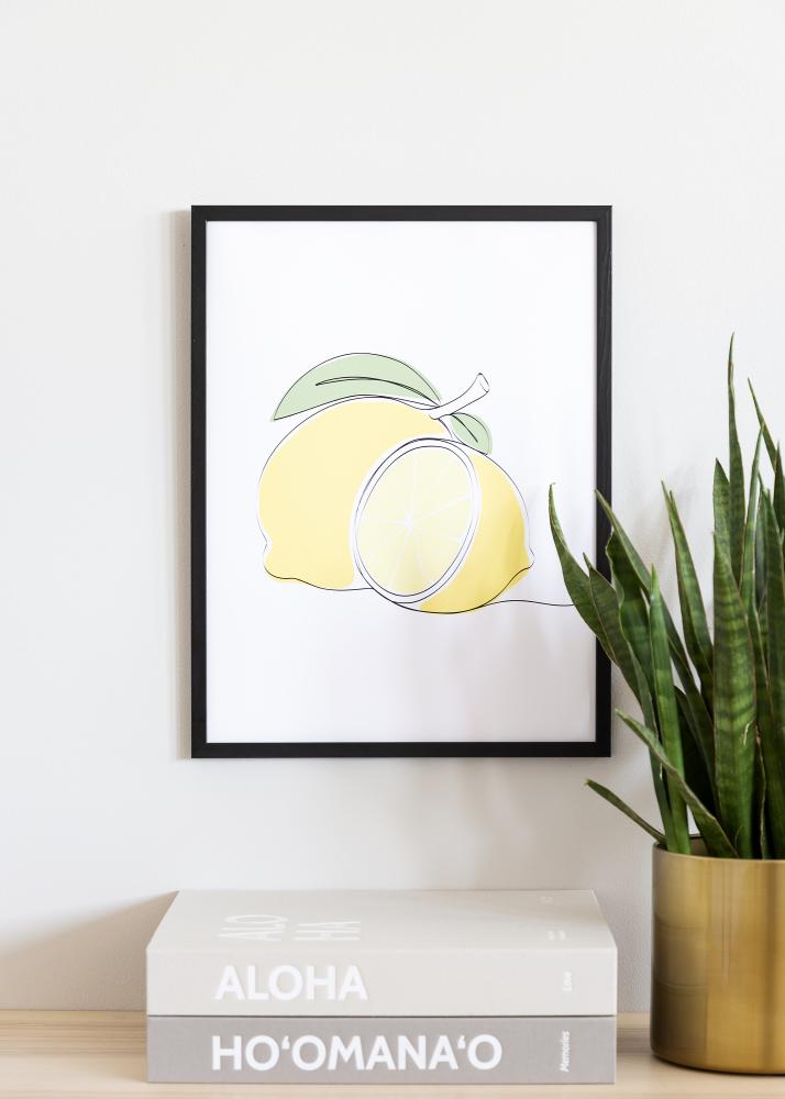 Moldura Galant Vidro acrílico Preto 10x15 cm