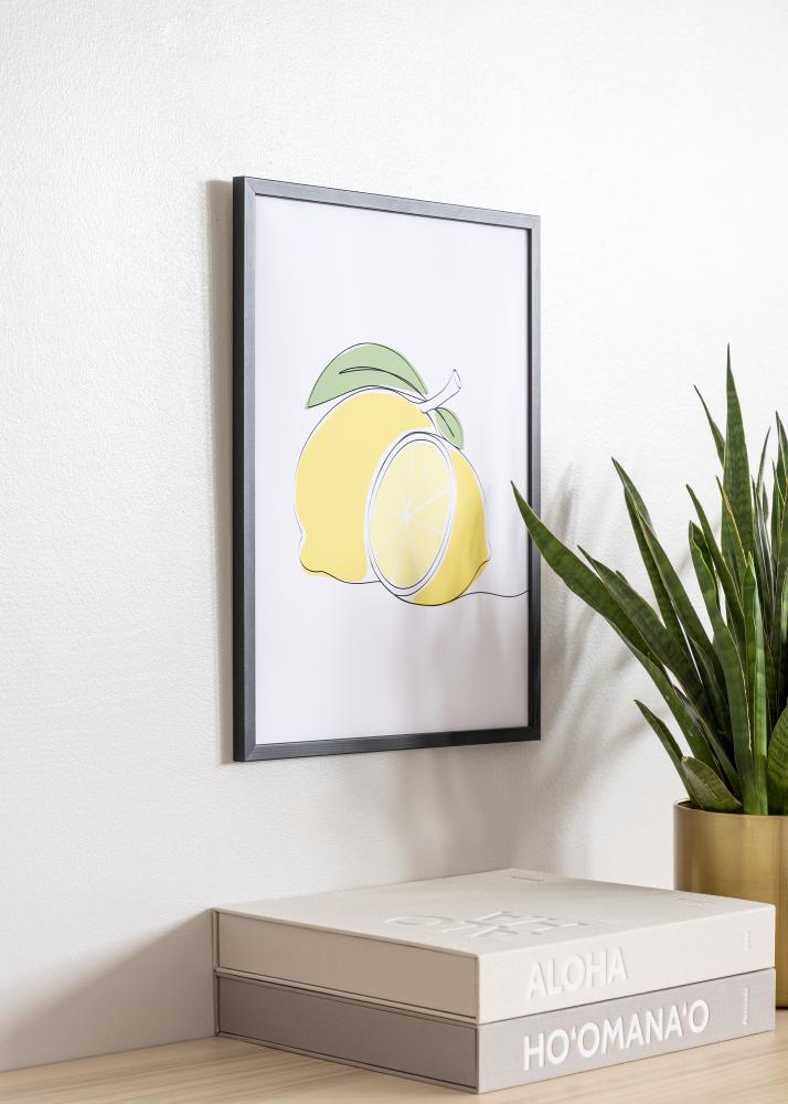 Moldura Galant Vidro acrílico Preto 10x15 cm