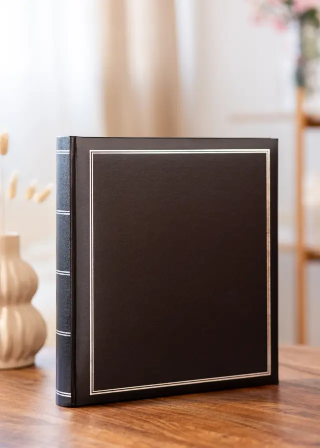 Classico Álbum Preto - 32x34 cm (100 Páginas pretas / 50 folhas)