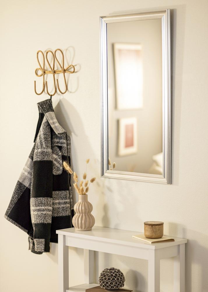 Espelho Alice Prateado 48x88 cm