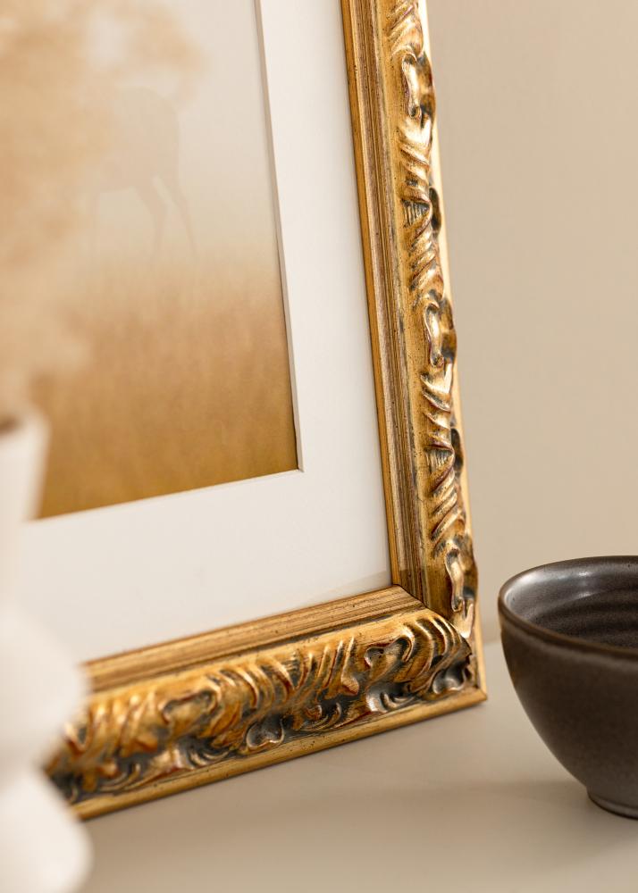 Moldura Odin Dourado/Vermelho - Medida à escolha