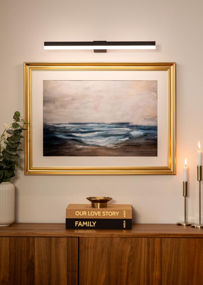 KAILA Radiate iluminação de quadros a pilhas 55 cm - Preto